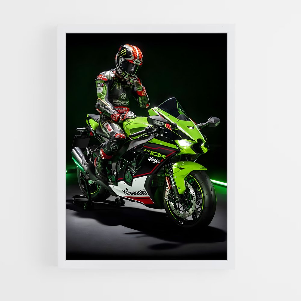 Poster captivant Ninja zx-rr (vue 3)